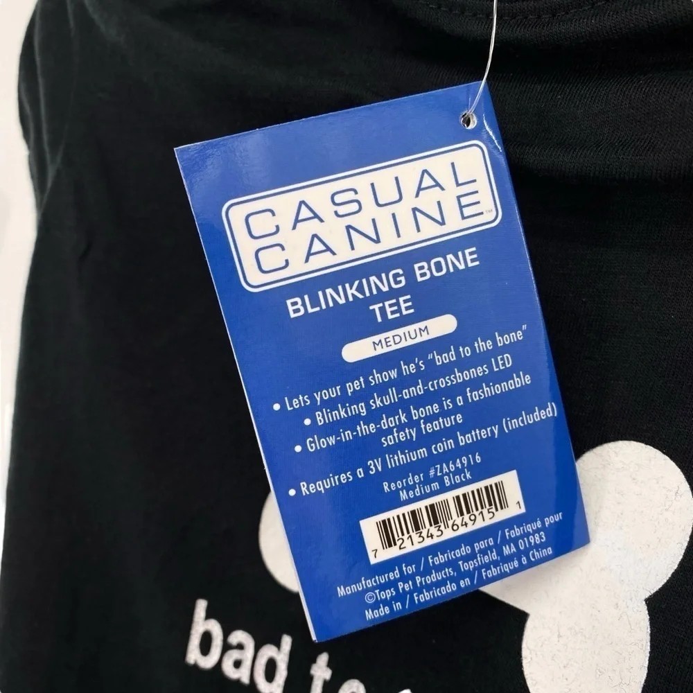 Casual Canine Bad To The Bone Dog Shirt Medium